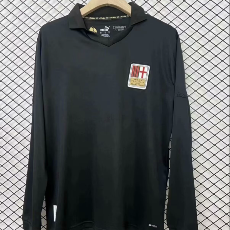 Long Sleeve 24/25 AC Milan 125th Anniversary Black Jersey